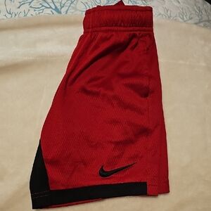 Nike Kids (6) Red and Black Mesh Shorts